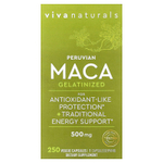 Viva Naturals, Peruvian Maca, Gelatinized, 500 mg, 250 Veggie Capsules