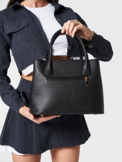 Сумка через плечо кожаная тоут классика средняя