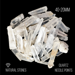 Кристалл горного хрусталяQuartz Needle points 40-20мм, 100гр