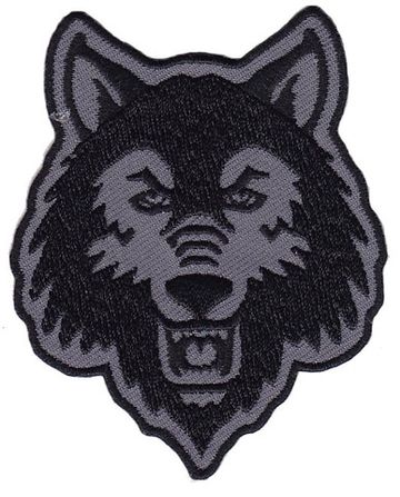 Нашивка Дикий волк (серый)