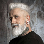 Tahe Мужской шампунь для седых и светлых волос - Nº104 GREY SHAMPOO, 300 мл