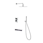 Встраиваемый смеситель для душа с изливом, с тропическим и ручным душем URBAN CHIC K2115031