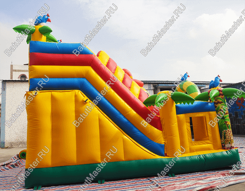 Надувной батут "Мульти-сафари-утка" 6*5*4 м