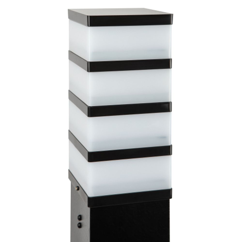 Садово-парковый светильник ЭРА ИНОКС-8410 напольный черный IP54 Е27 max60Вт | Садово-парковые светильники