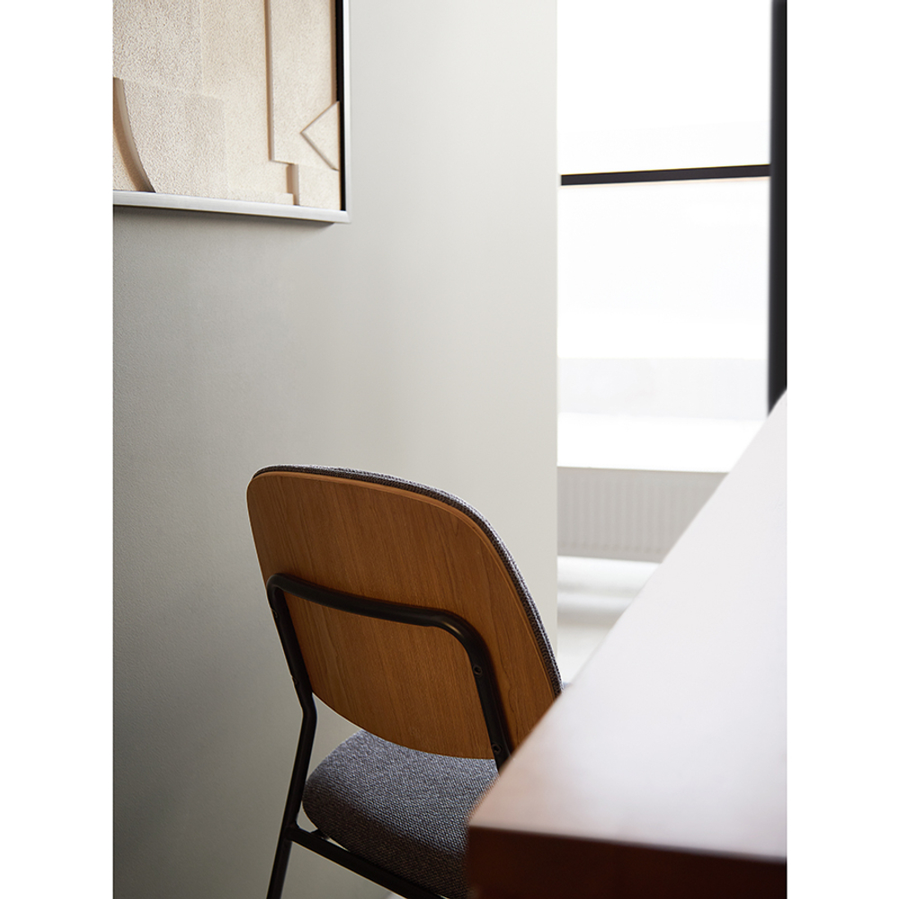 Стул Bergenson Bjorn Tilla, рогожка, дымчато-серый