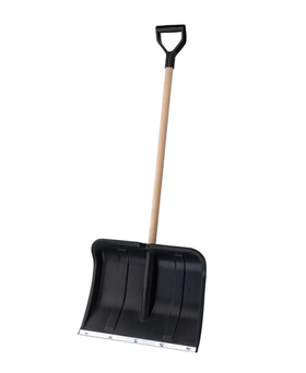 Снеговая пластмассовая лопата с деревянным черенком и V-образной ручкой Gigant AVG-07