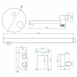 Душевая система RGW Shower Panels SP-6143-01 50140801-01 хром