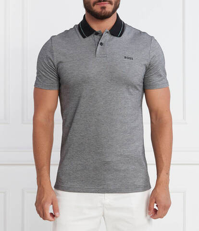 Поло Peoxford_1 BOSS ORANGE - серый(50501771)