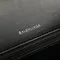 Сумка BALENCIAGA с крокодиловым тиснением, черный
