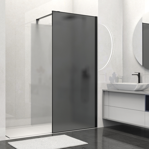 Душевая перегородка Walk-In VSW-1HS100GFB, 1000*2000, черный матовый, стекло матовое тонированное