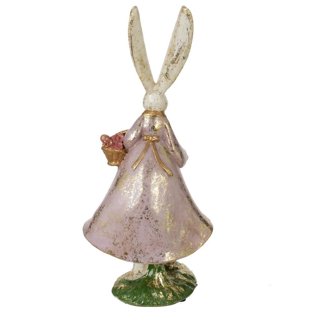 GAEM Фигурка декоративная "Зайчиха с зайчонком", L11 W9,5 H25 см