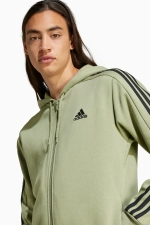 Кофта adidas Essentials Fleece 3S FZ - зеленый