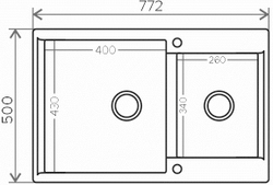 Мойка POLYGRAN BRIG-772 черный №16