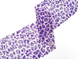 Эластичное кружево, 18,5 см, леопард-принт, сирень, (Арт: EK-2711), м