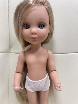 Уценка. Кукла для девочки виниловая шарнирная 35см Ева (4820A)