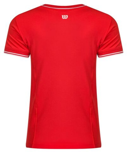 Женская теннисная футболка Wilson Team Seamless T-Shirt - красный