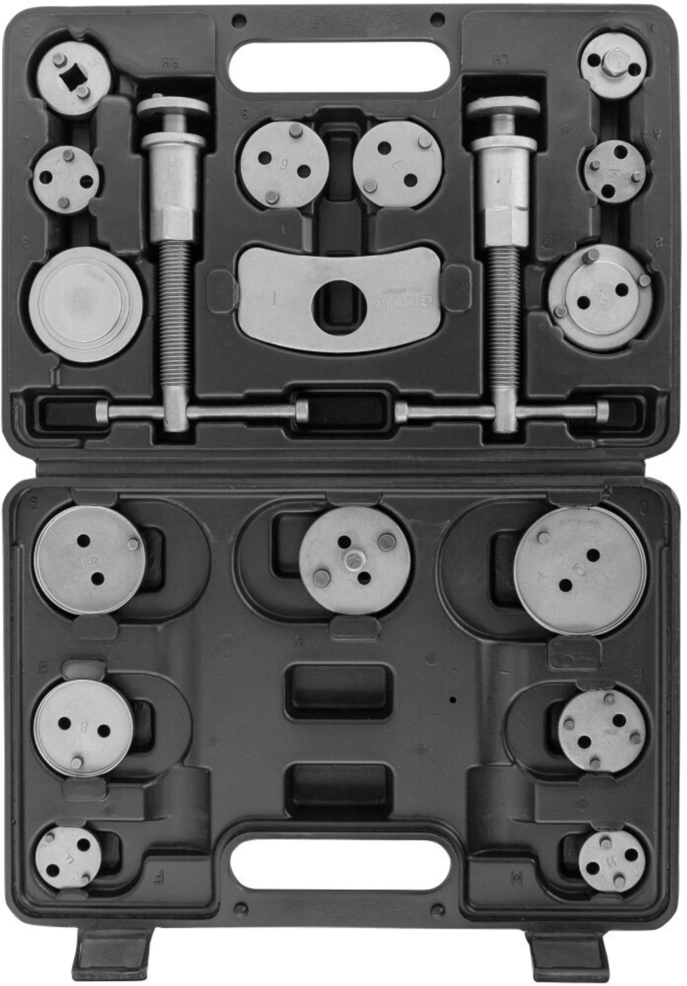 ACPTK18 Приспособление для возврата поршней дисковых тормозных механизмов в наборе, 18 предметов
