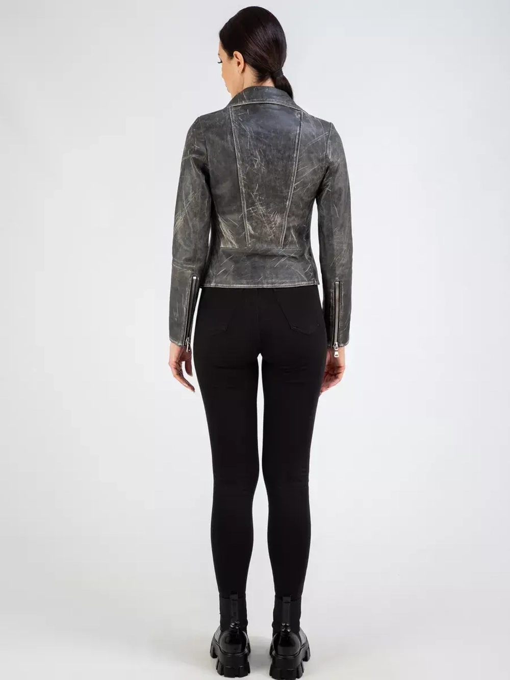 Куртка кожаная натуральная косуха