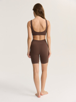 Бесшовные укороченные велосипедки в рубчик