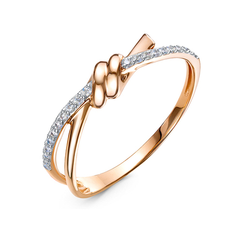 Кольцо из золота 585 пробы с Фианит