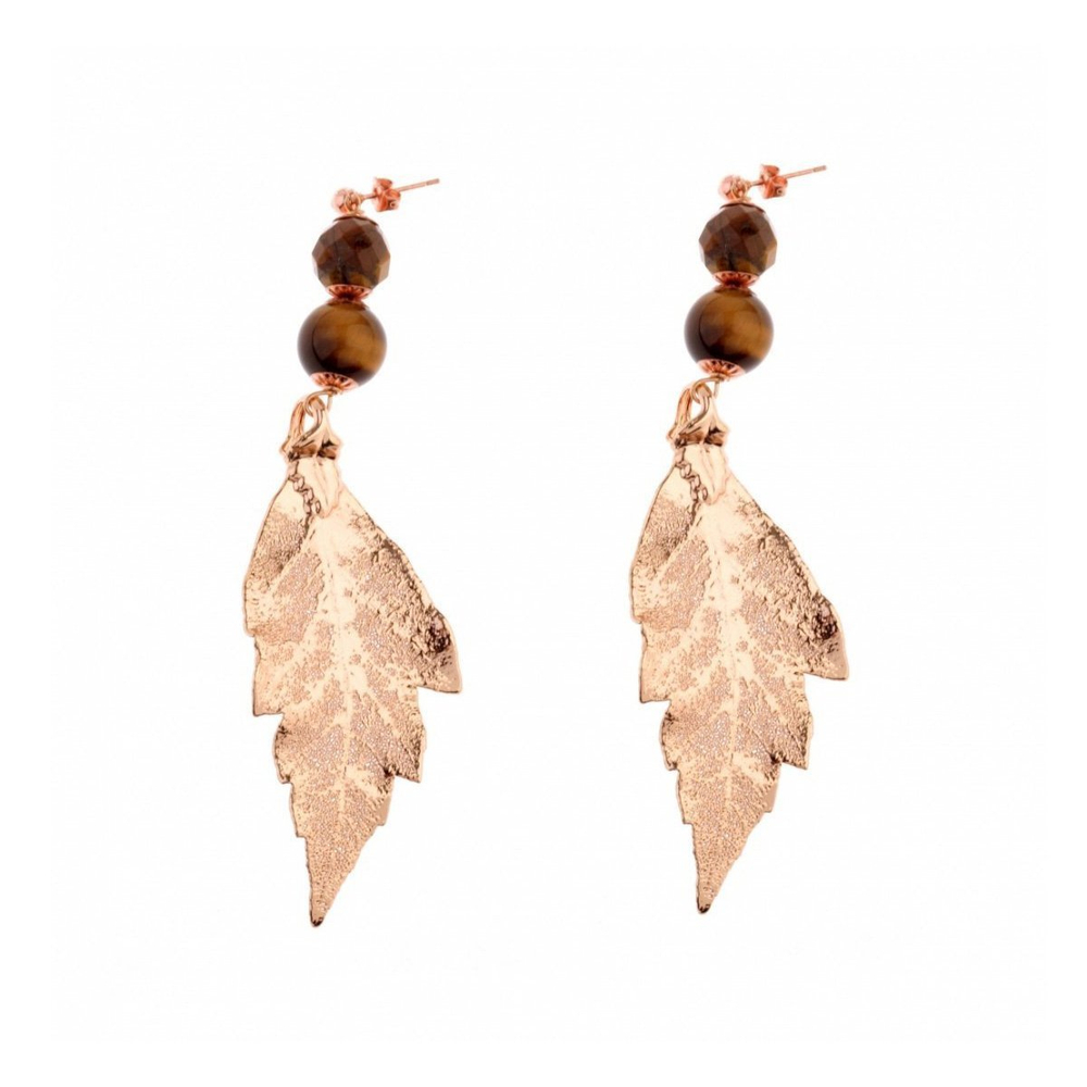 Серьги Ester Bijoux Лист OR1256-RG BR