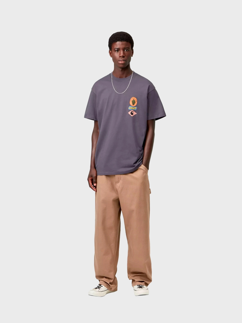 Футболка Carhartt WIP Stacked Grapes Shady Purple