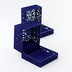 Премиальная упаковка для кольца флокированная