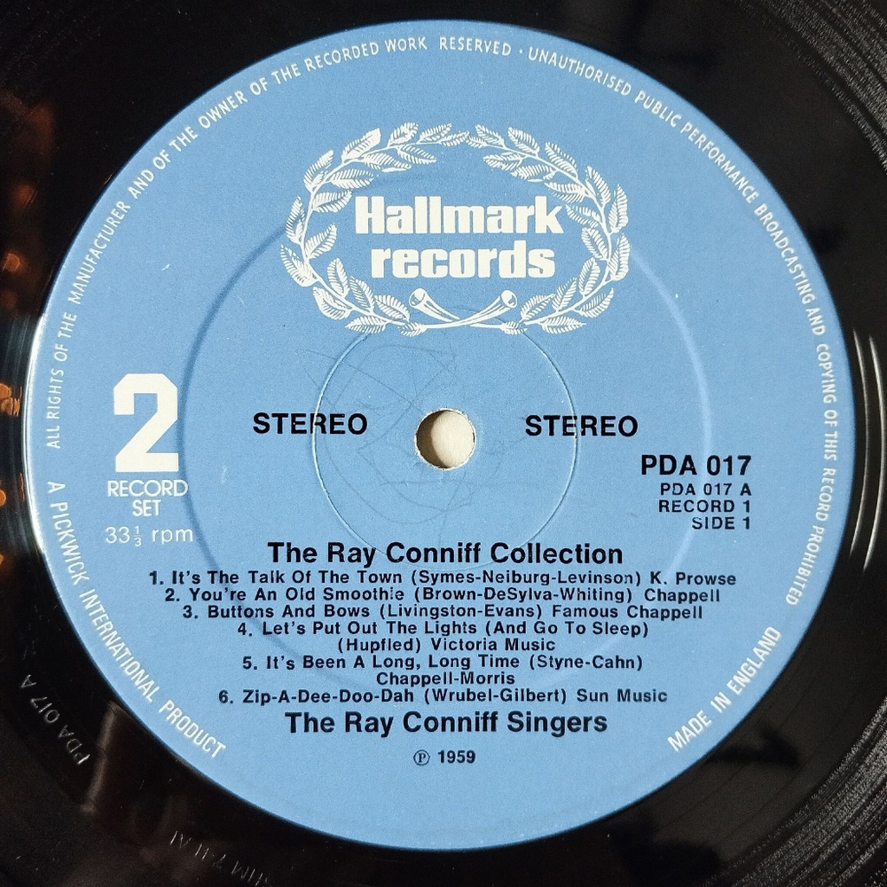 Винтажная виниловая пластинка LP The Ray Conniff Collection Рэй Коннифф (UK 1976)