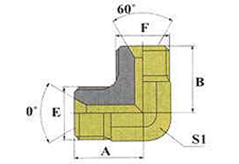 Соединение P90 BSP 1/4&quot; BSP 1/4&quot;