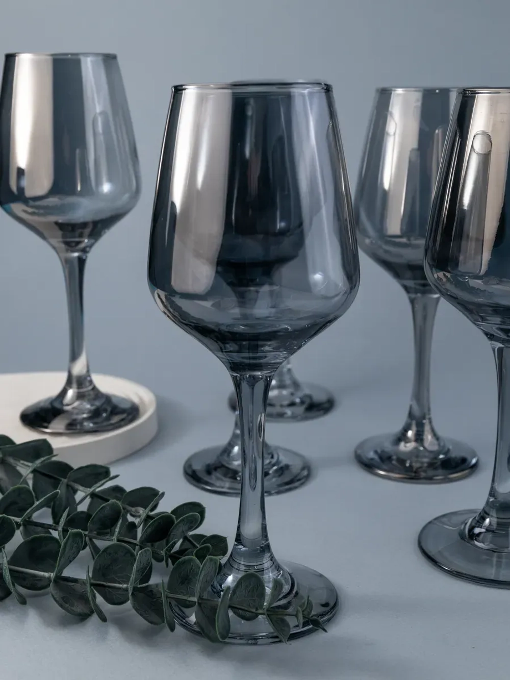 Набор бокалов для вина, 450 мл, 6 шт. серые