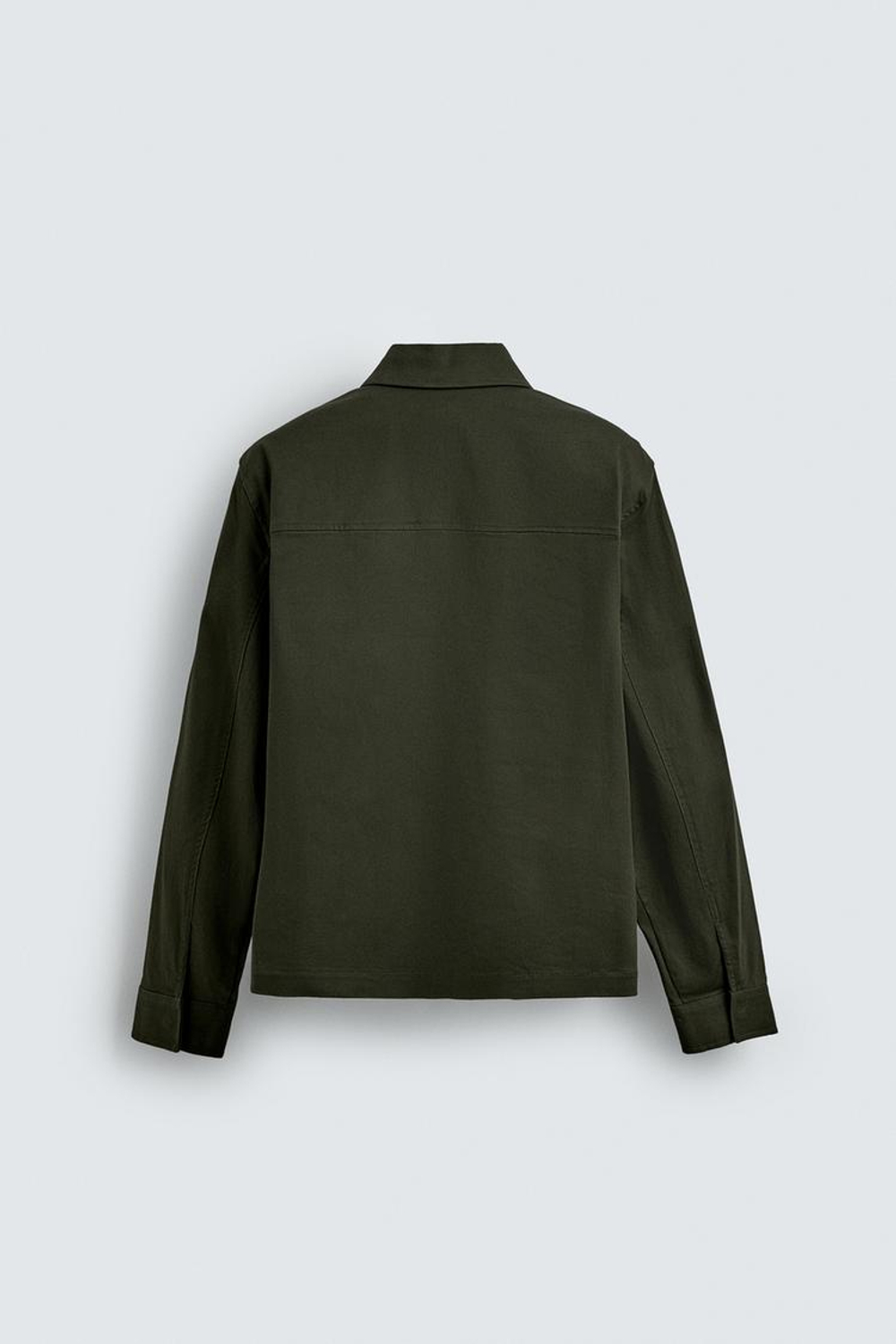 ZARA КУРТКА-РУБАШКА REGULAR FIT С КАРМАНАМИ, ХАКИ