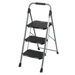 Стремянка Stable, 3 ступени, 1 м, черная