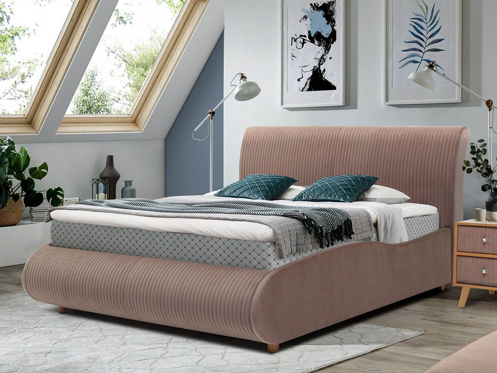 Кровать Нефертити 1800 с основанием / какао №8