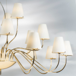 758212 Люстра подв. DIAFANO 21х40W G9 ЗОЛОТО/БЕЛЫЙ