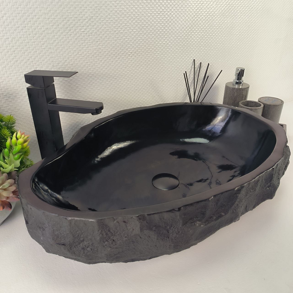 Раковина из андезита Erozy Black EA-64852 60*41*16 0039