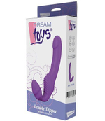 Фиолетовый безремневой вибрострапон DOUBLE DIPPER (Цвет: фиолетовый)