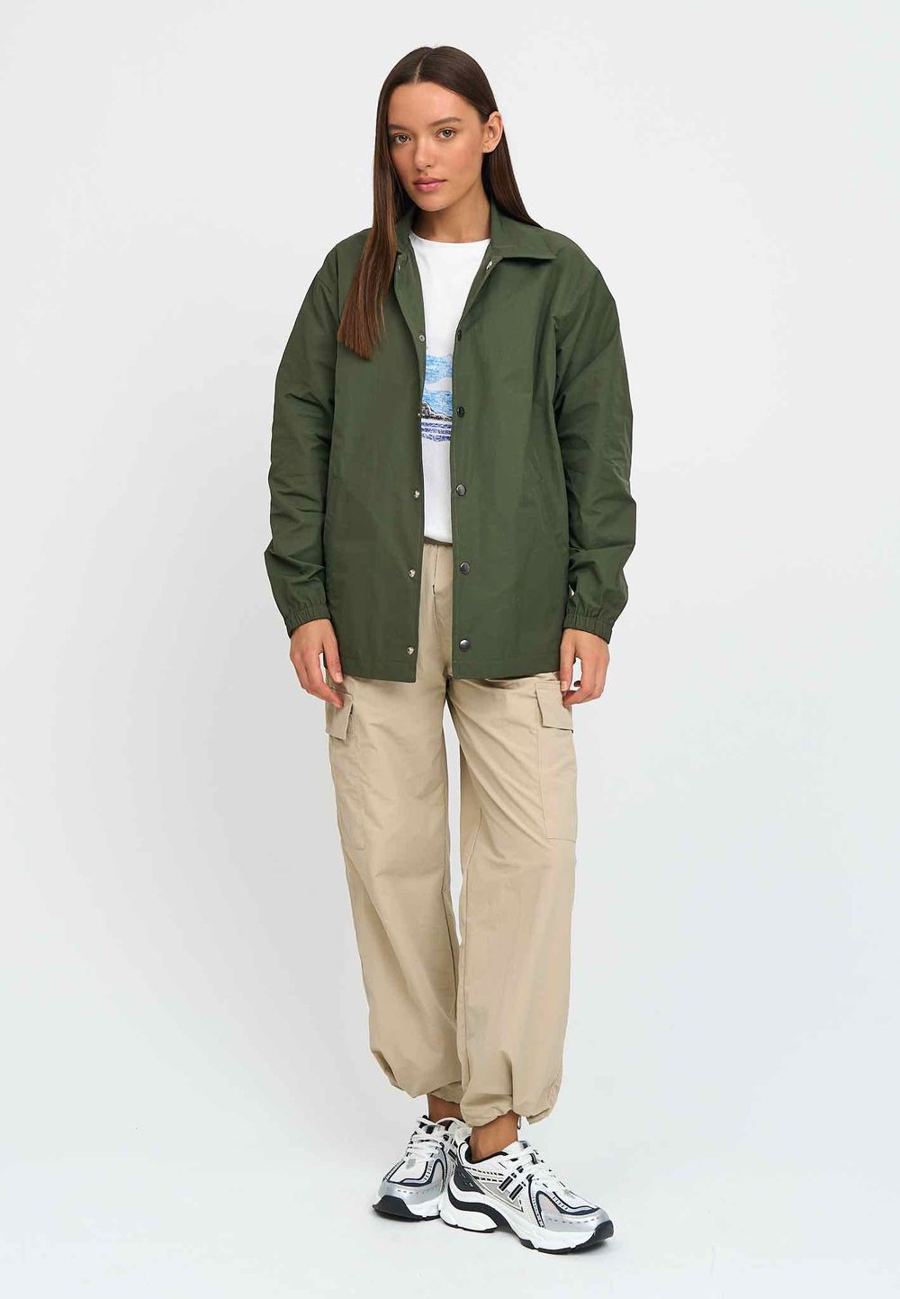 Куртка Kefirmaykifer Коуч Оверсайз хаки