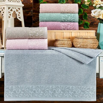 Полотенце махровое "АВТ. DNIPRO" TWO DOLPHINS, 100% хлопок, Турция.