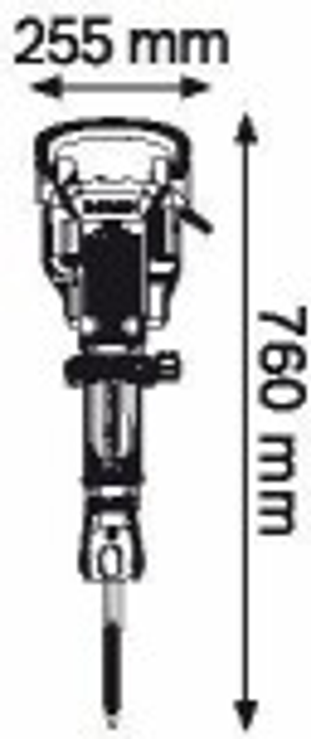 Молот ударный сетевой BOSCH GSH 16-28  0611335000 Тележка