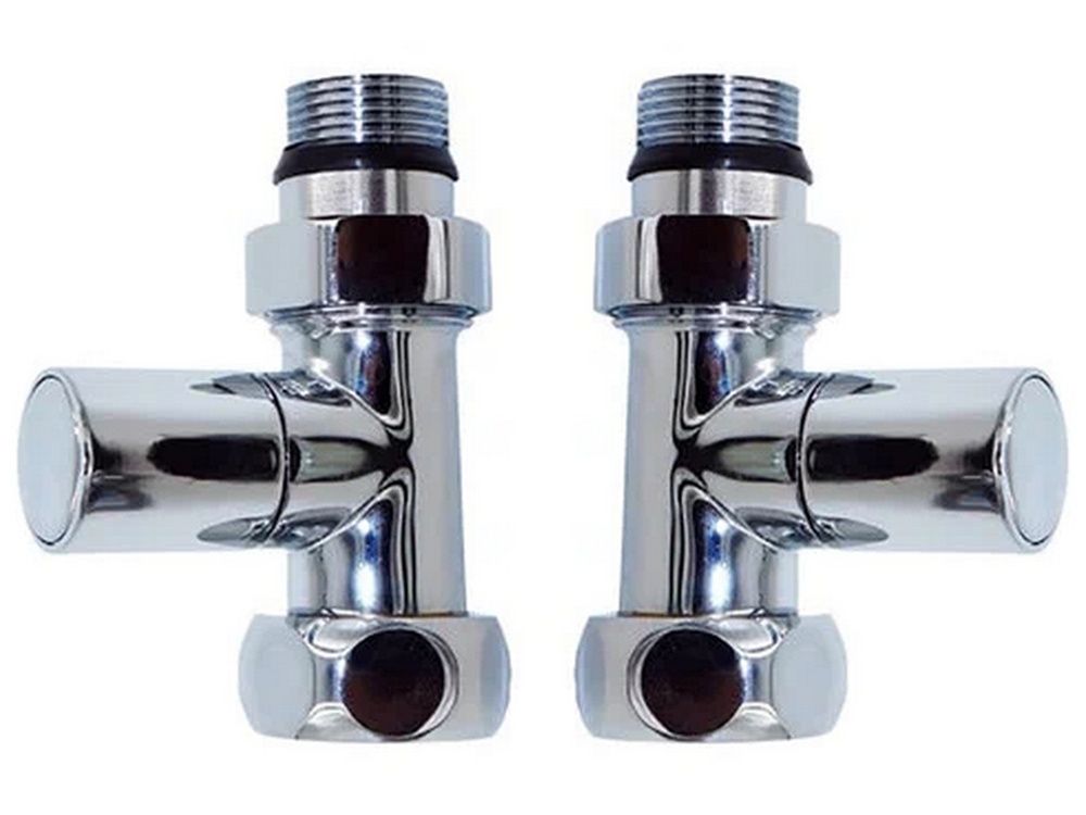 Кран для прямого соед. хром. 1"г*1/2"ш (пара) TIM