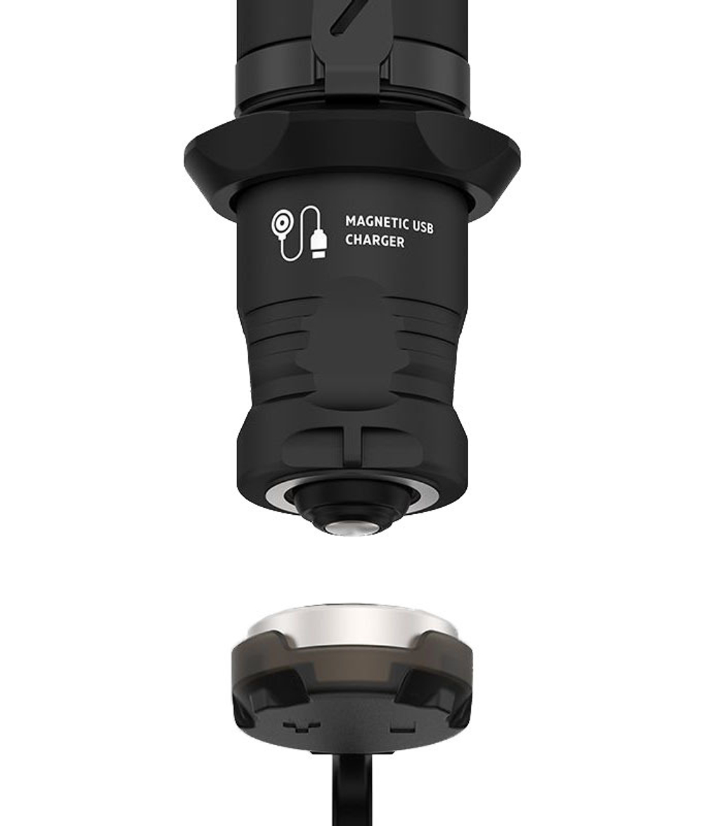 Фонарь светодиодный тактический Armytek Dobermann Pro Magnet USB, 1500 лм, холодный свет, аккумулято