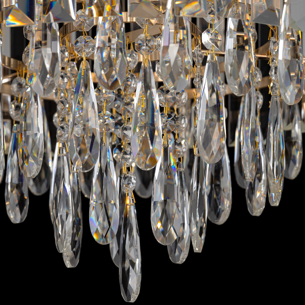 Citilux LEONNA CL320162 Люстра хрустальная Золото