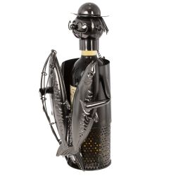 GAEM Подставка для бутылки "Рыбак", L16 W11 H21 см