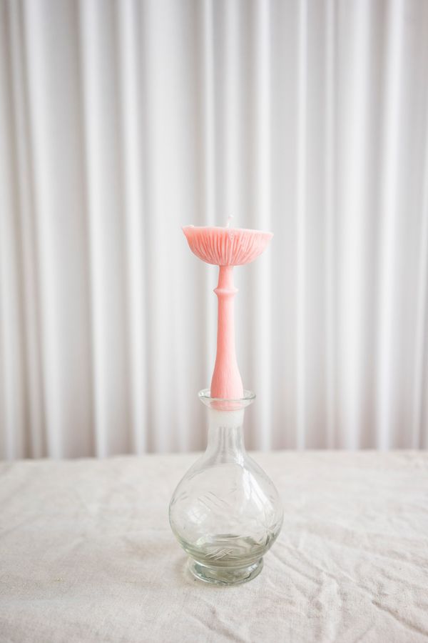 Свеча Мухомор Перезрелый Нежно-розовый (Черная смородина) - фото 2