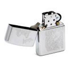 Зажигалка ZIPPO Classic Brushed Chrome™ с Изображением волка с надписью Wolf ZP-200 Wolf