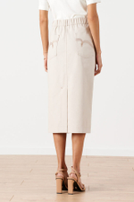 4885 Юбка женская (бежево-серый)