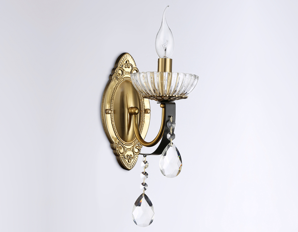 TR4954 BK/GD/CL черный/золото/прозрачный E14 max 40W 410*120*210