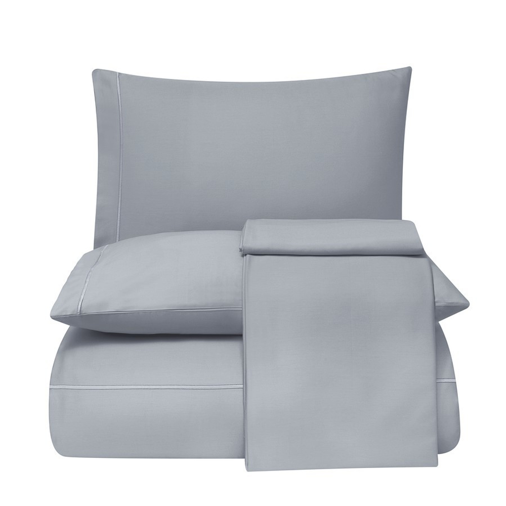 Постельное белье 1.5 спальное Tivolyo home Casual голубое