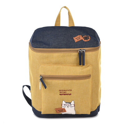 Рюкзак NEKOMARUKE "BUTTER KEKS", желтый, 23-6521-2, KUSUGURU