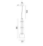 Подвесной светильник Divinare VOLTURN 1243/17 SP-30